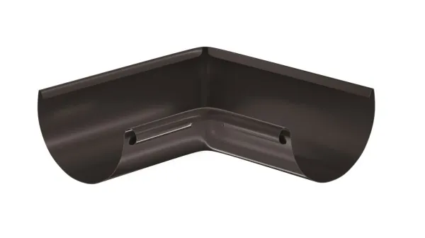 Водосток Aquasistem, система 125x90 - Угол желоба, внутренний 90° RR 32 Тёмно-Коричневый купить в Новочебоксарске