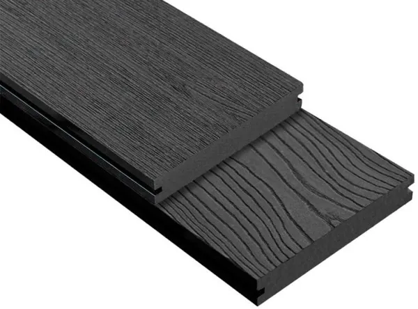 Террасная доска ДПК Outdoor 3D полнотелая STORM/OCEAN BLACK черная купить в Новочебоксарске