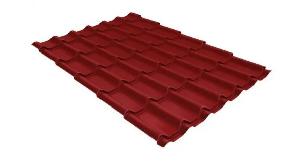 Металлочерепица классик 0,5 Satin RAL 3011 коричнево-красный купить в Новочебоксарске
