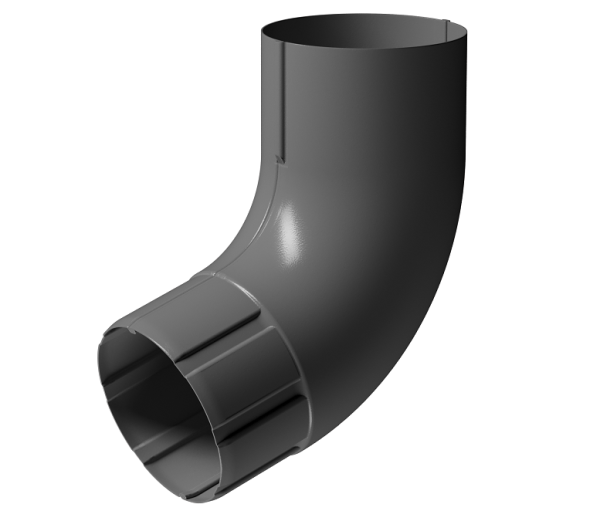 Колено 72° D90 Döcke STAL PREMIUM Графит, (RAL 7024) купить в Новочебоксарске