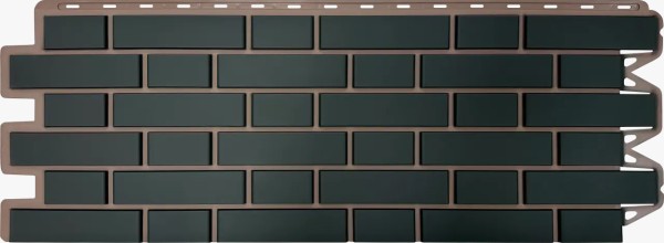 Фасадная панель Альта-Профиль, Кирпич Клинкерный, Графит купить в Новочебоксарске