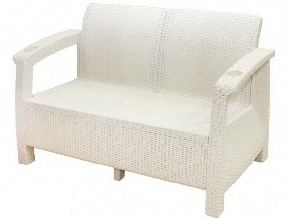 Двухместный диван Yalta Sofa Seаt белый купить в Новочебоксарске