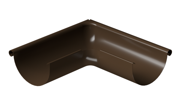 Угол внешний 90° D125 Döcke STAL PREMIUM Каштан, (RAL 8017) купить в Новочебоксарске