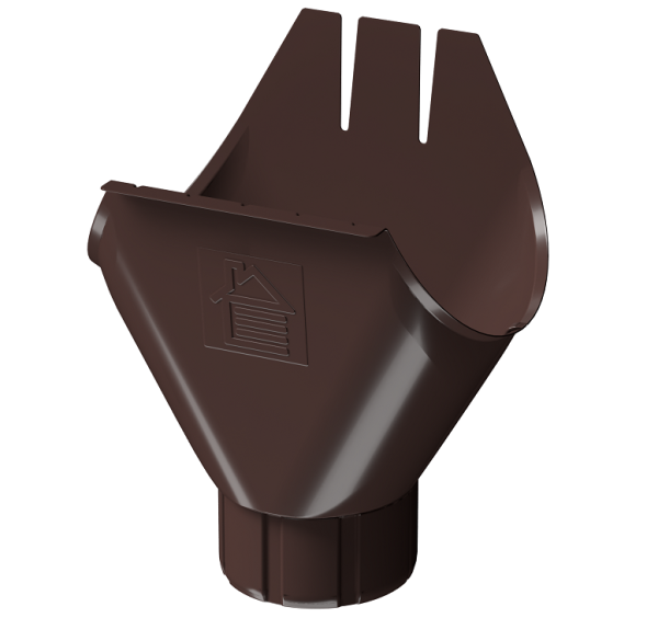 Воронка желоба D125 Döcke STAL PREMIUM Шоколад, (RAL 8019) купить в Новочебоксарске