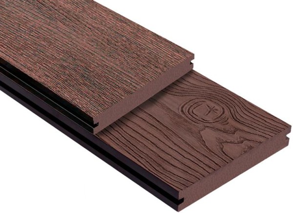 Террасная доска ДПК Outdoor 3D полнотелая STORM/OCEAN BROWN коричневая микс купить в Новочебоксарске