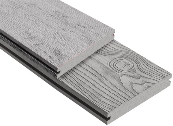 Террасная доска ДПК Outdoor 3D полнотелая STORM/OCEAN GREY серая микс купить в Новочебоксарске