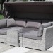 Диван-Трансформер AFINA плетеный из иск. ротанга AFM-320G Grey купить в Новочебоксарске