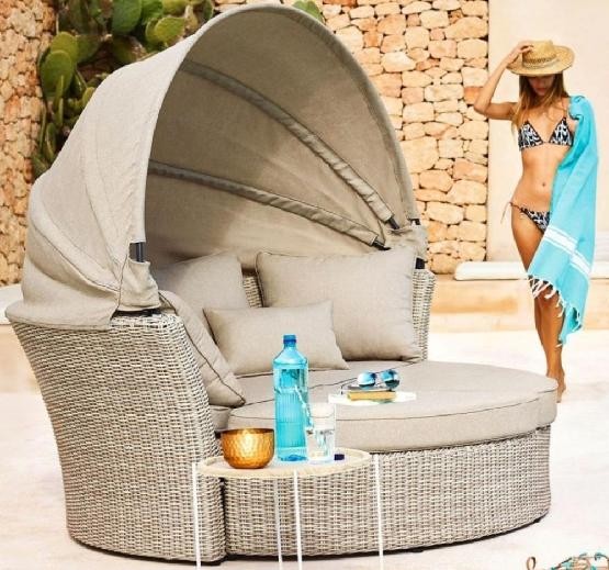 Диван-Трансформер AFINA плетеный из иск. ротанга AFM-325 Beige купить в Новочебоксарске