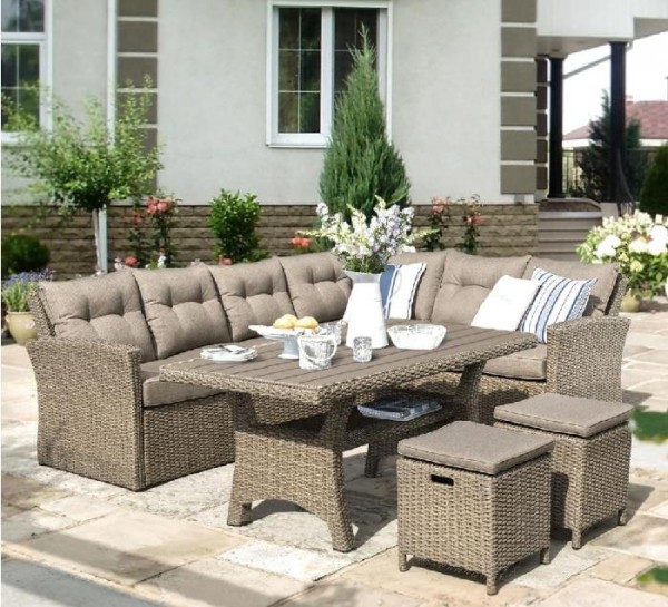 Комплект мебели AFINA плетеной из иск. ротанга AFM-307B Beige купить в Новочебоксарске