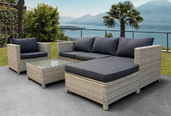 Комплект мебели AFINA плетеной из иск. ротанга YR821G Grey/Grey купить в Новочебоксарске