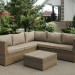 Комплект мебели AFINA плетеной из иск. ротанга YR825B Beige купить в Новочебоксарске