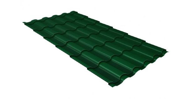 Металлочерепица кредо 0,5 Satin RAL 6005 зеленый мох купить в Новочебоксарске