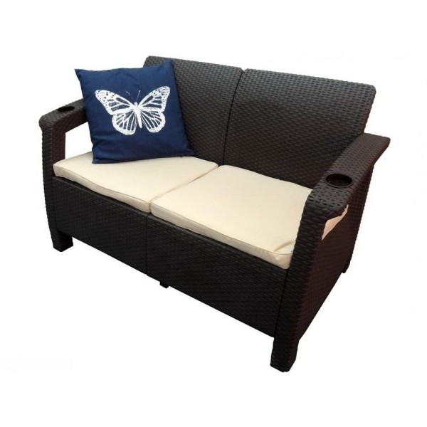 Двухместный диван Yalta Sofa Seаt венге купить в Новочебоксарске