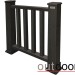 Ограждение из ДПК Outdoor Классик 3D STORM чёрный купить в Новочебоксарске