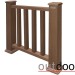 Ограждение из ДПК Outdoor Классик 3D STORM коричневый микс купить в Новочебоксарске
