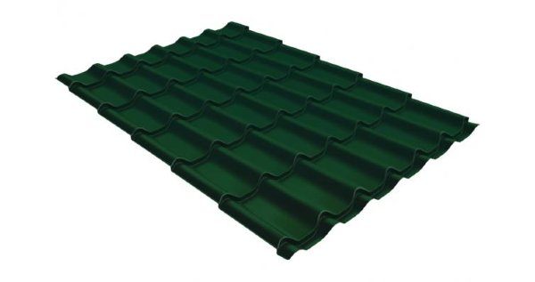 Металлочерепица классик GL 0,5 Velur20 RAL 6005 зеленый мох купить в Новочебоксарске