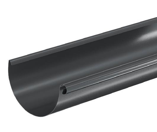 Водосток Aquasistem, система 125x90 - Водосточный желоб 3.00м RAL 7024 Тёмно-серый купить в Новочебоксарске