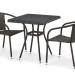 Комплект плетеной мебели AFINA из иск. ротанга T282BNT/Y137C-W53 Brown 2Pcs купить в Новочебоксарске