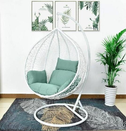 Кресло Подвесное из искусственного ротанга AFM-168A-XL White/Green купить в Новочебоксарске