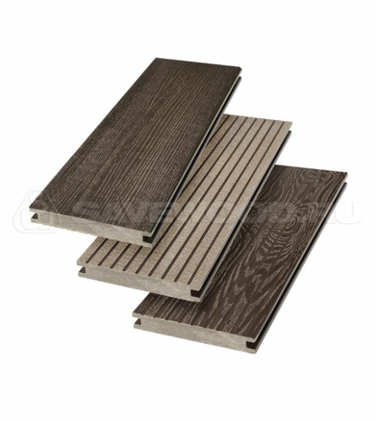 Террасная доска SW Fraxinus (R) полнотелая «SaveWood» Темно-коричневый купить в Новочебоксарске