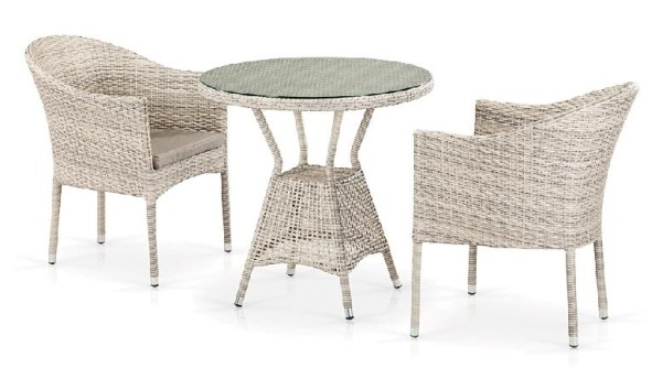 Комплект плетеной мебели AFINA из иск. ротанга T705ANT/Y350-W85 Latte 2Pcs купить в Новочебоксарске