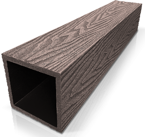 Столб ДПК 3D GardenParkett фактура дерева Венге купить в Новочебоксарске