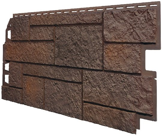Фасадная панель VOX Sandstone (Сандстоун) темно коричневый купить в Новочебоксарске