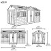 Сарай пластиковый LifeTime 15x8 DD купить в Новочебоксарске