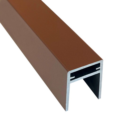 П-профиль Алюминиевый EasyDecking 35x25 Коричневый купить в Новочебоксарске