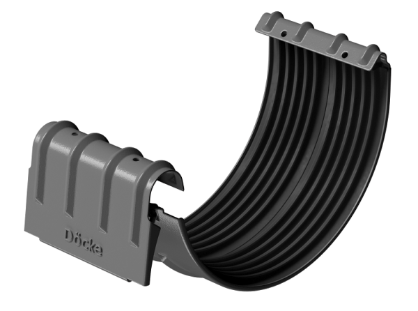 Соединитель желобов D125 Döcke STAL PREMIUM Графит, (RAL 7024) купить в Новочебоксарске