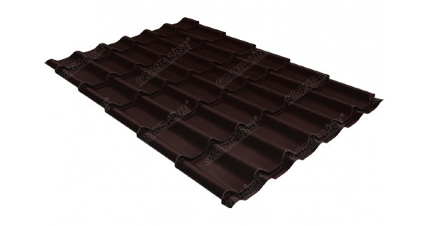 Металлочерепица классик GL 0,5 Quarzit RAL 8017 шоколад Metallic купить в Новочебоксарске