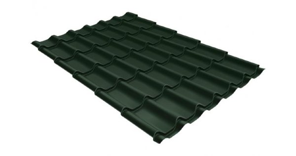 Металлочерепица классик 0,5 Satin RR 11 темно-зеленый купить в Новочебоксарске